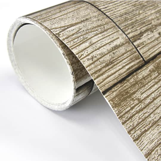 NuWallpaper Reclaimed Wood Plank Natural Peel & Stick Wallpaper